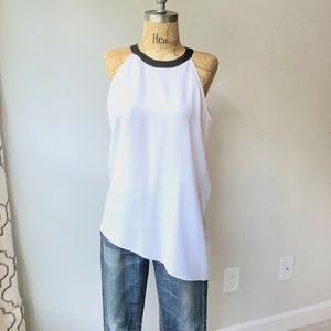NWOT Asymmetrical Kenneth Cole White Blouse